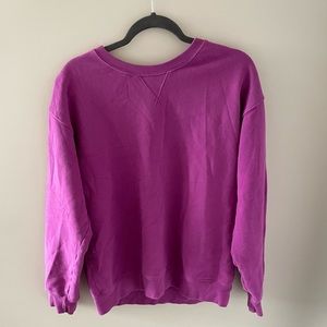 Aritzia purple/pink crewneck sweater size large